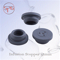 CLS-4209-B45 - STOPPER, ANAEROBIC FLANGE, GL45, GREY BROMOBUTYL RUBBER-  Chemglass Life Sciences
